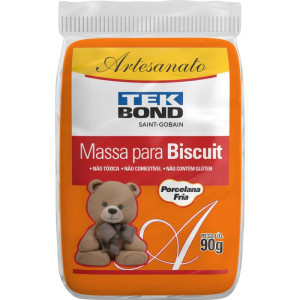 Massa De Porcelana Fria Biscuit 90g Laranja