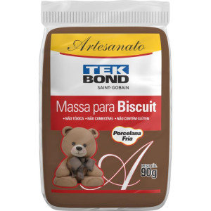Massa De Porcelana Fria Biscuit 90g Marrom