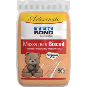 Massa De Porcelana Fria Biscuit 90g Pessego