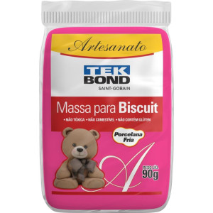 Massa De Porcelana Fria Biscuit 90g Rosa