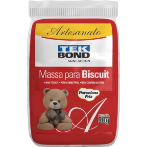 Massa De Porcelana Fria Biscuit 90g Vermelho