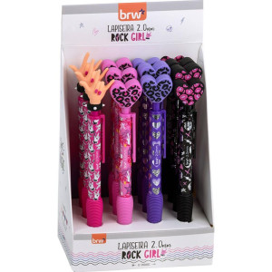 Lapiseira 2.0mm Divert Rock Girl Plastica 4mod-128051-13908