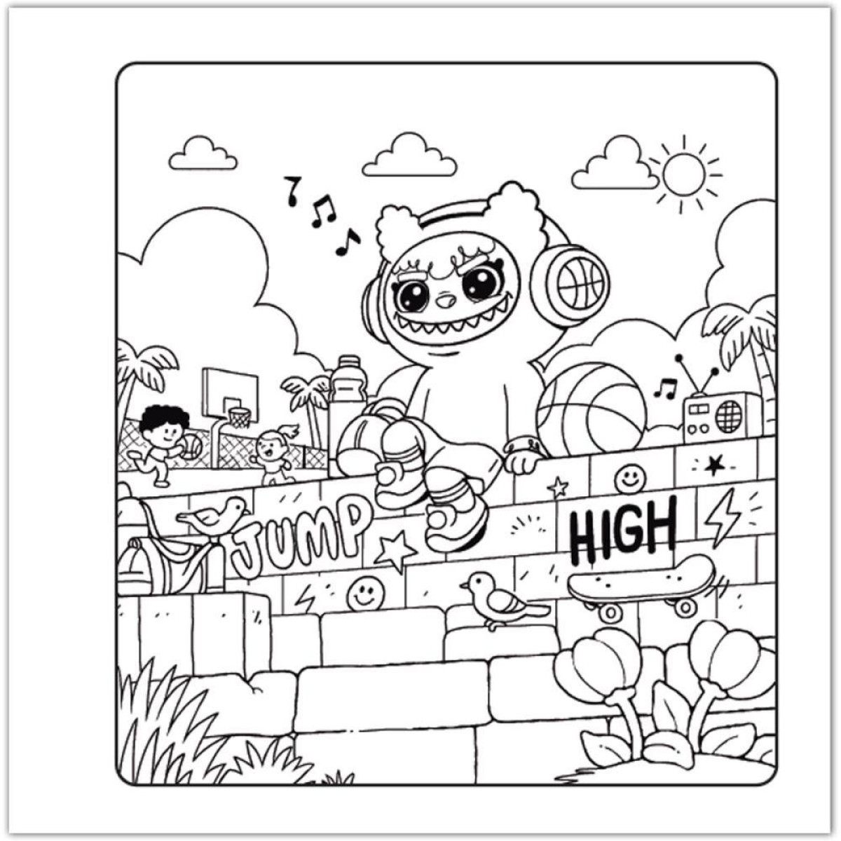 Livro De Colorir Lalulu Cuties 80p Cd 21x21cm-126734-48335