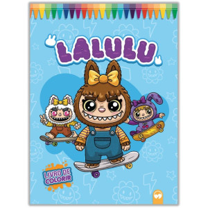 Livro Infantil Colorir Gigante Lalulu 10pg 27x36cm