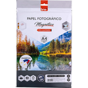 Papel Fotografico Inkjet A4 Glossy Imantado 690g.-128062-23214