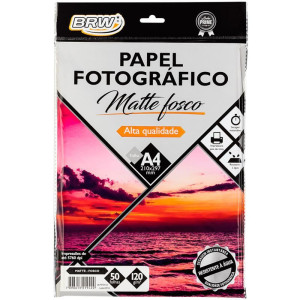 Papel Fotografico Inkjet A4 Matte Fosco 180g.-128071-87967