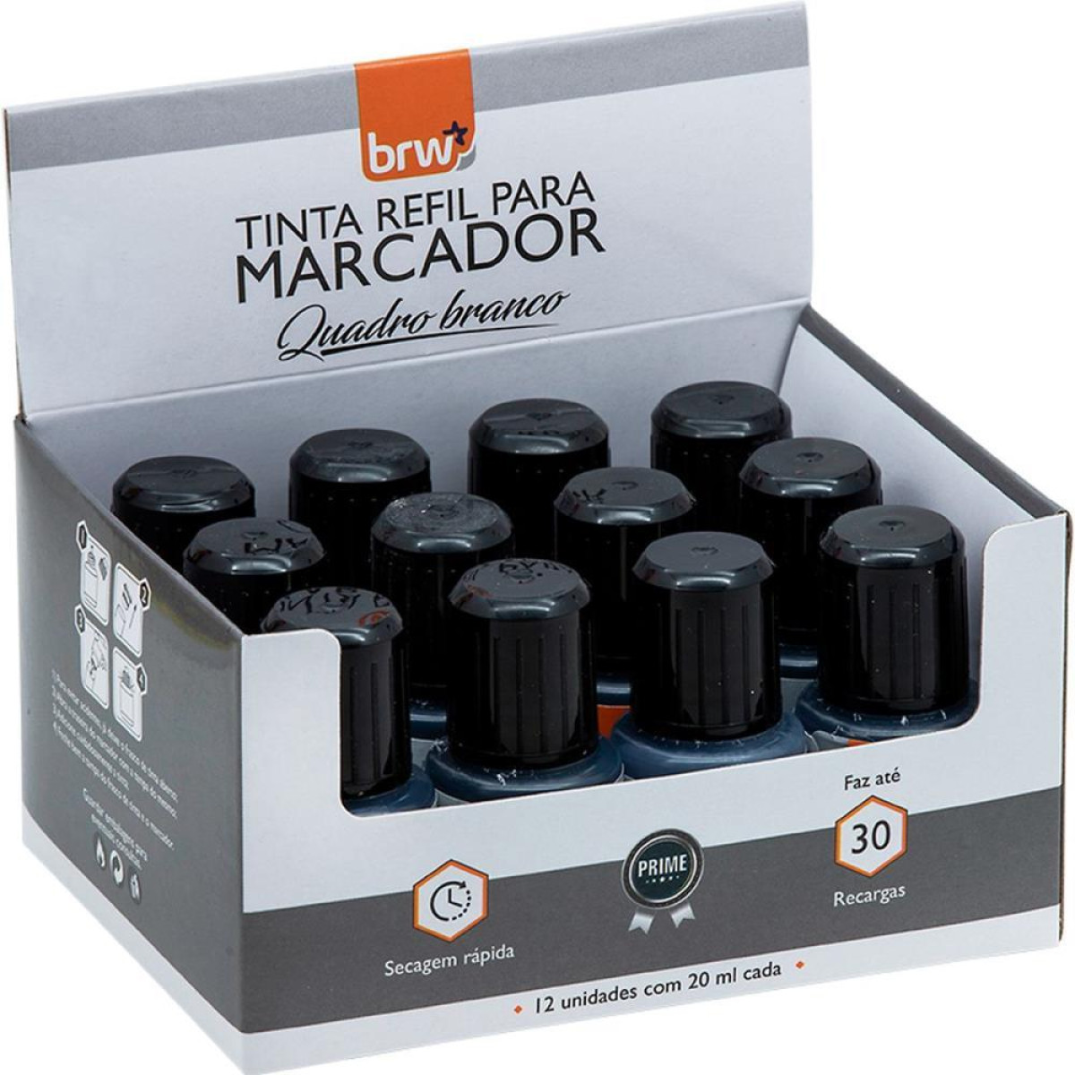 Tinta Marcador Quadro Branco 20ml Preto-128079-41399