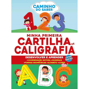Livro Cartilha Minha Primeira Caligrafia Abc