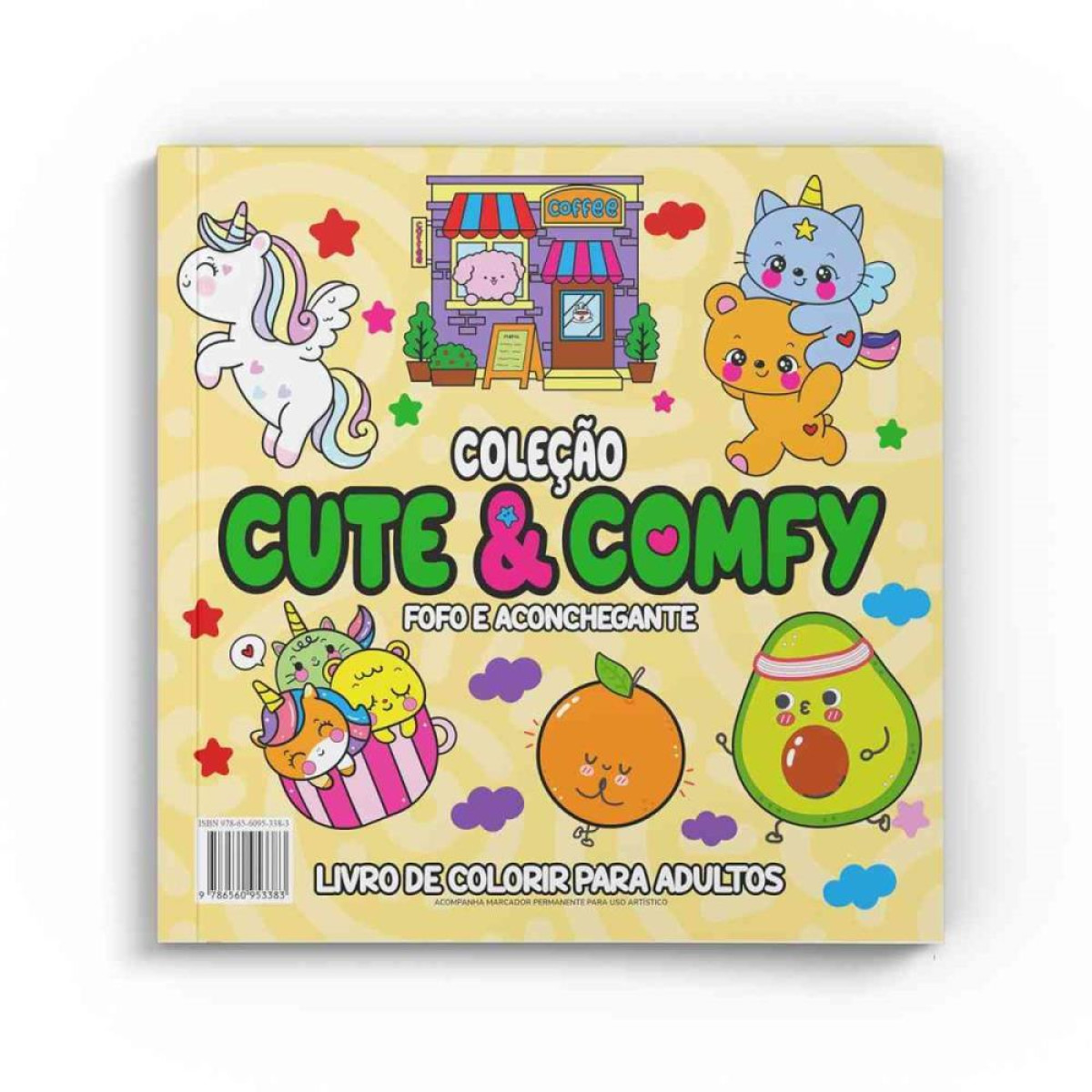 Livro De Colorir Cute E Comfy C/12canetas-126744-81461