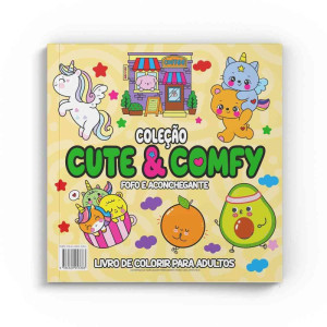 Livro De Colorir Cute E Comfy C/12canetas-126744-81461