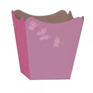 Cachepot Paper Decorado Pote 15 Butterfly 16x17x11cm