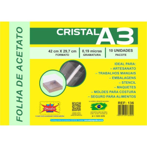 Capa Para Encadernacao A3 Acetato Lisa 0,19
