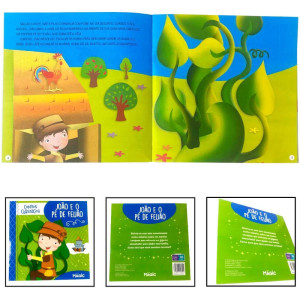 Livro Infantil Ilustrado Joao E O Pe De Feijao Contos Classic