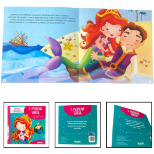 Livro Infantil Ilustrado Pequena Sereia Contos Classicos-127603-57932
