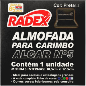 Almofada Carimbo N.5 Preta-128084-26867