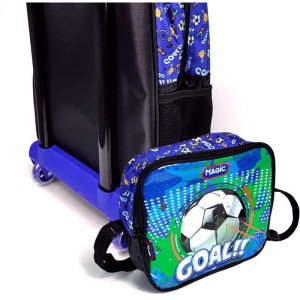 Mochila Infantil Com Rodinha Goal G Estojo+lancheira-127617-73508