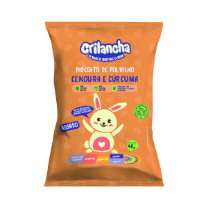 Biscoito De Polvilho Crilancha 40g Cenoura E Curcuma