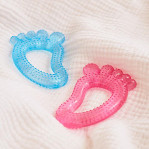 Mordedor Infantil Pezinho C/agua Rosa-125408-38699