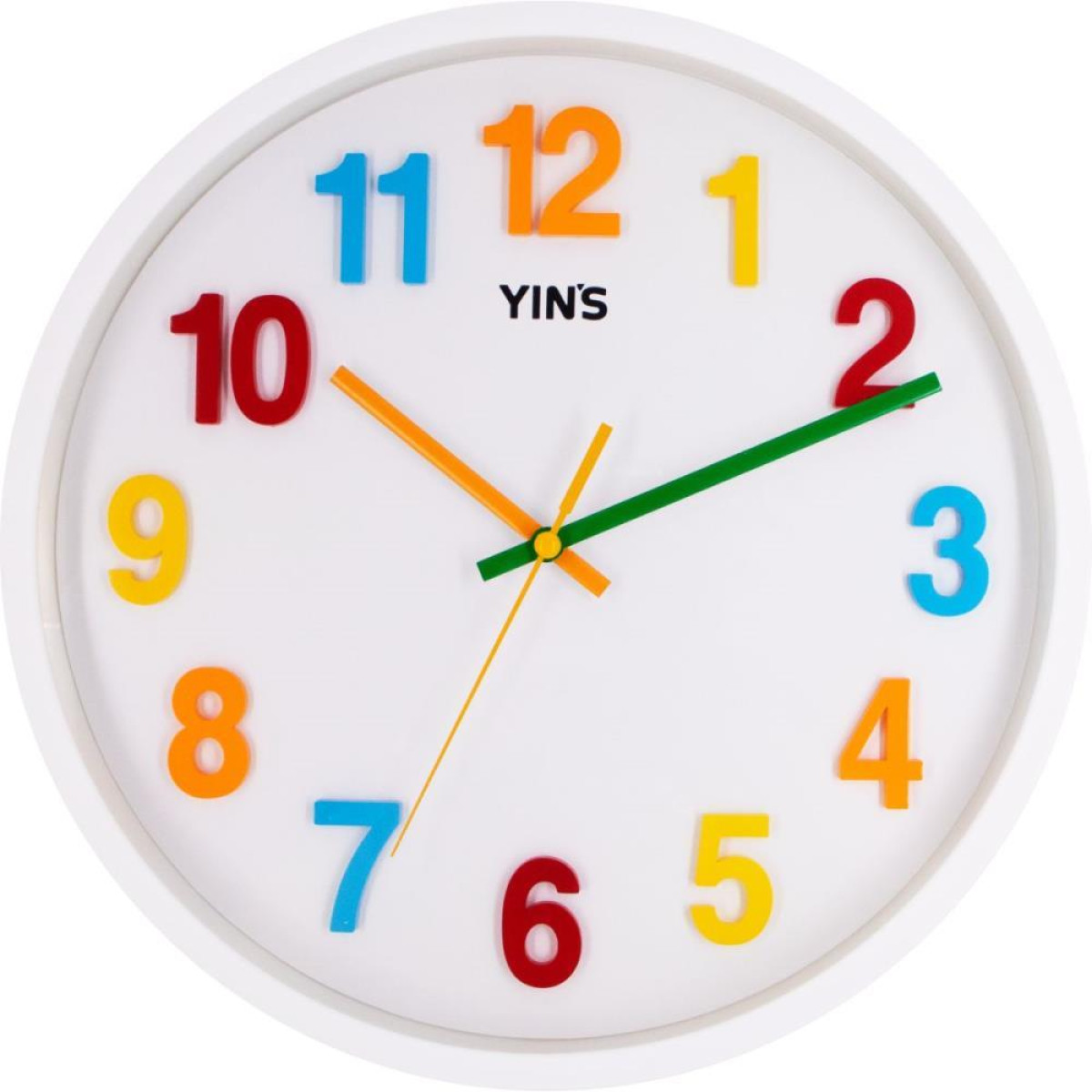 Relogio De Parede Redondo Num.colorido 29,5cm-127128-75732