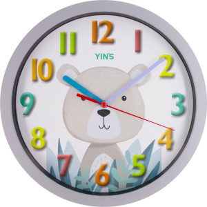 Relogio De Parede Redondo Urso 25,5cm