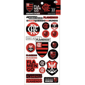 Adesivos Decorados Flamengo Sticker 10x22adesivos