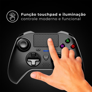 Controle Para Jogo Mine Pro Bluetooth Ps4/pc Pt-128133-56751