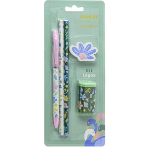 Kit Escolar Cicero 1can+2lapis+1borr+1apont