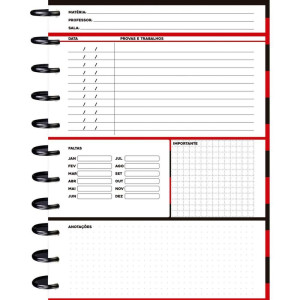 Caderno 01x1 Capa Dura Flamengo 2 Disco 80fls-128154-37247