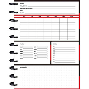Caderno 10x1 Capa Dura Flamengo 2 Disco 160fls-128153-95651