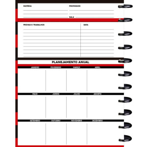 Caderno 10x1 Capa Dura Flamengo 2 Disco 160fls-128155-36779