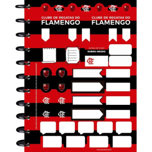 Caderno 10x1 Capa Dura Flamengo 2 Disco 160fls-128155-77716