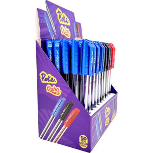 Caneta Gel Roke Quba  0.6mm Pt/az/vm