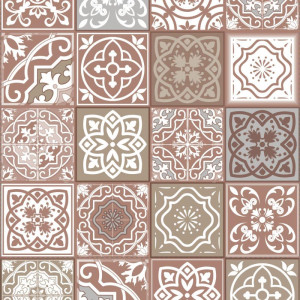 Toalha Termica Azulejo Marrom 1,40 X 30m.-125683-18159