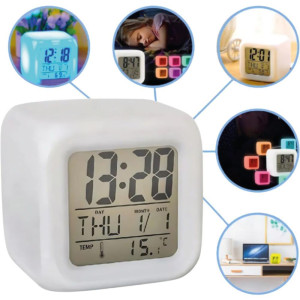 Relogio Despertador Digital Despertador Rgb
