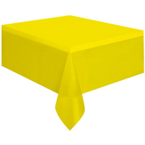 Toalha Plastica 78x78cm Amarela