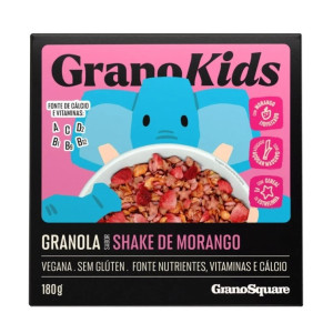 Granokids Granola Shake De Morango 180g Cx.12 Unidades