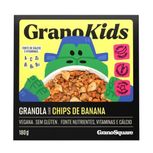 Granokids Granola Chips De Banana 180g Cx.12 Unidades