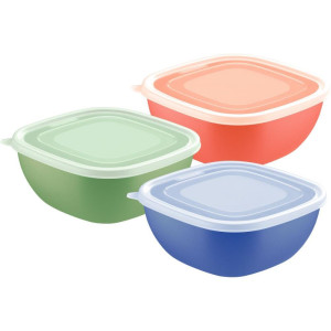 Pote Plastico Mix Color 2l C/tampa Transp (s-125803-53656