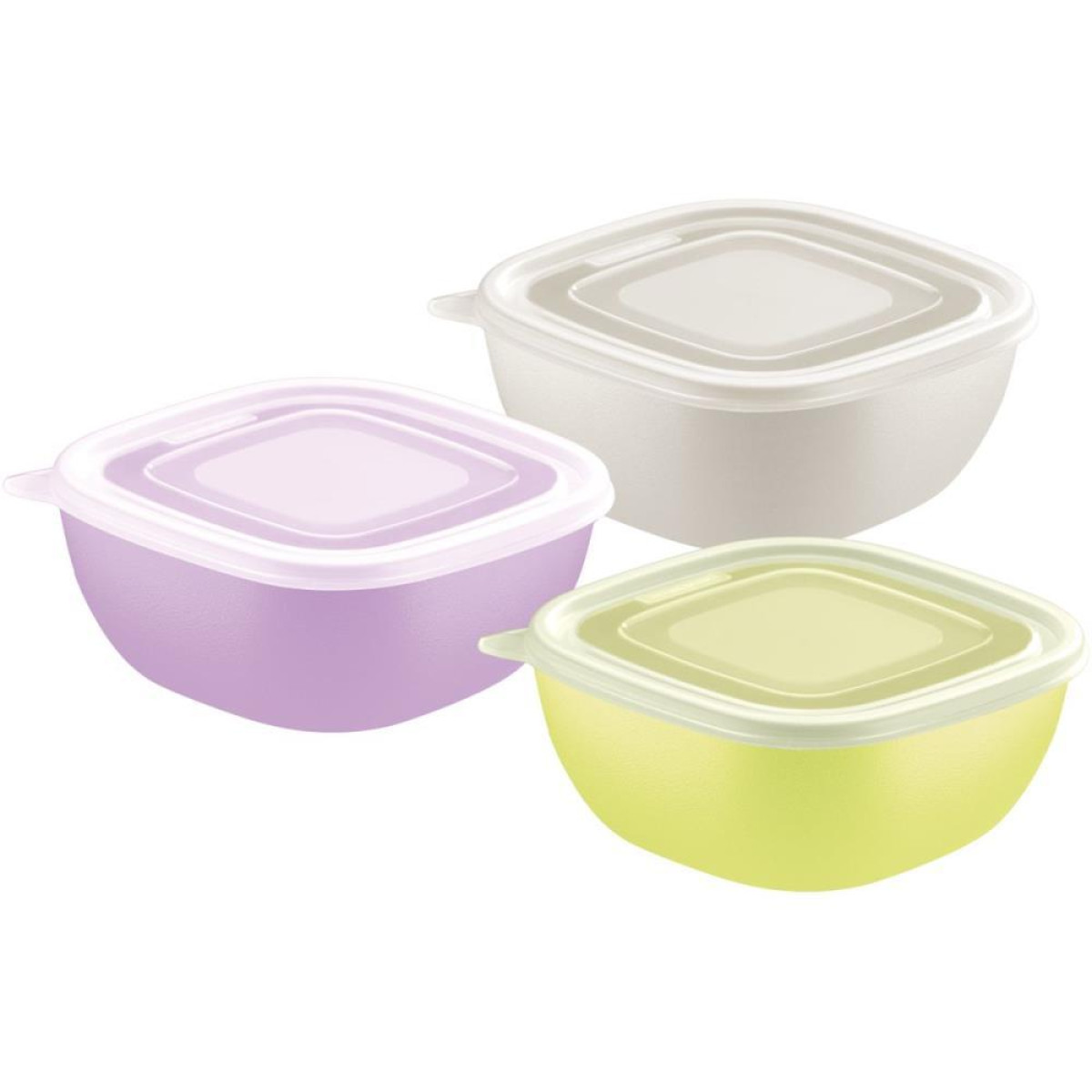 Pote Plastico Mix Color 600ml C/tampa Transp-125802-16641