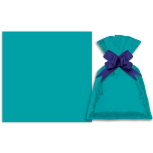 Saco De Presente Metal 1103 Velvet Turquesa Fosco 43x59cm 50un.-1222200045-254