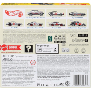 Hot Wheels Die-cast 80th Mattel Pack-7 Carrinhos(s-121388-27632