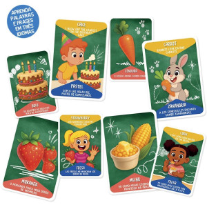 Jogo Educativo Cartas Geniais Idiomas C/36-128321-92052