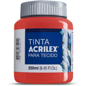 Tinta Para Tecido Fosca 250ml Vermelho Vivo-127497-83306