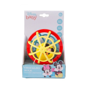 Bola Chocalho Mickey Disney Baby Yestoys Brinquedo Sensorial I...