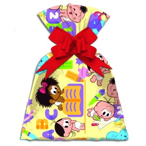 Saco De Presente Perola 268 Turma Da Mônica Baby 20x29cm 50un-1199100122-28289