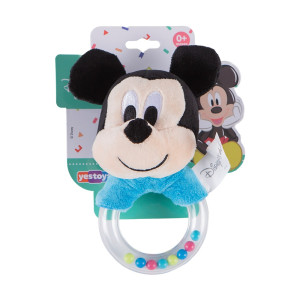 Chocalho De Pelúcia Mickey Disney Baby Yestoys Referência 20348