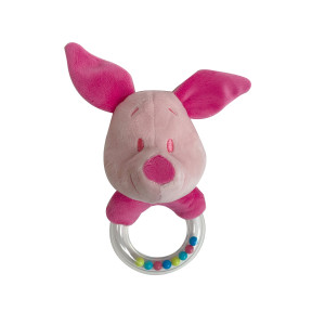 Chocalho De Pelúcia Leitão Disney Baby Yestoys Macio E Seguro