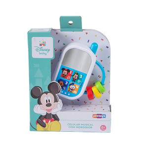 Celular Musical Com Mordedor Disney Baby Yestoys Ref 20370