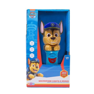 Microfone Infantil Canta E Grava Chase Patrulha Canina Yestoys...