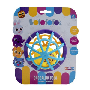 Bola Chocalho Bolofofos Yestoys 20702 Brinquedo Sensorial Infa...